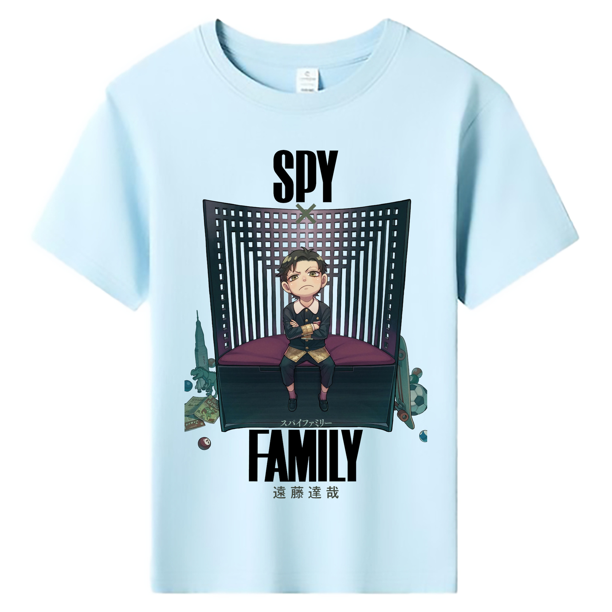 （画像用） SPY×FAMILY间谍家家酒 綿100％キッズTシャツ（フロントプリント）